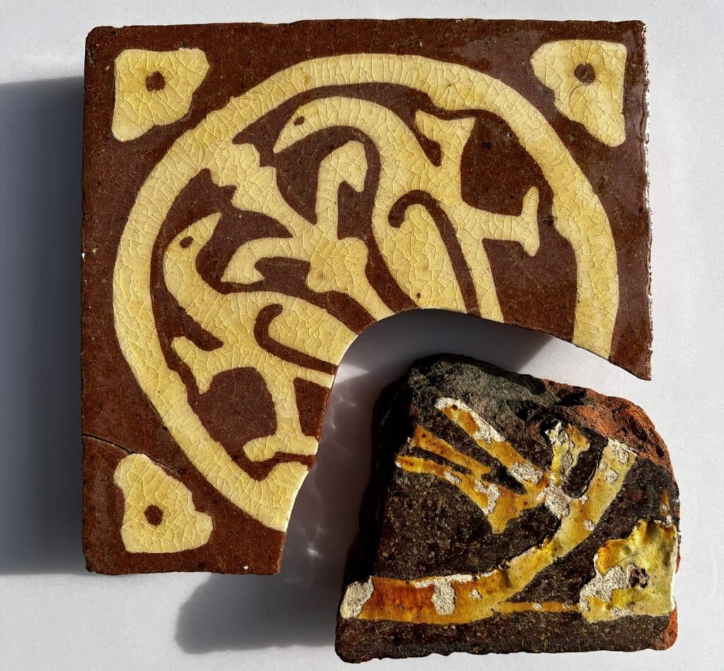 Recreating a tile from a fragment from Cirencester Abbey